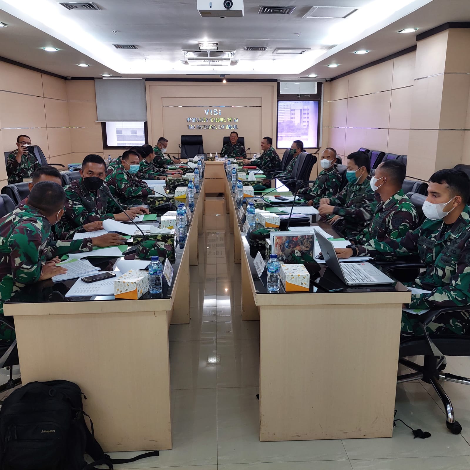 Sidang Komisi Penghargaan Satgas TNI Konga XXXIX-B Monusco Kongo TA 2021 Brigif Para Raider 18/Trisula