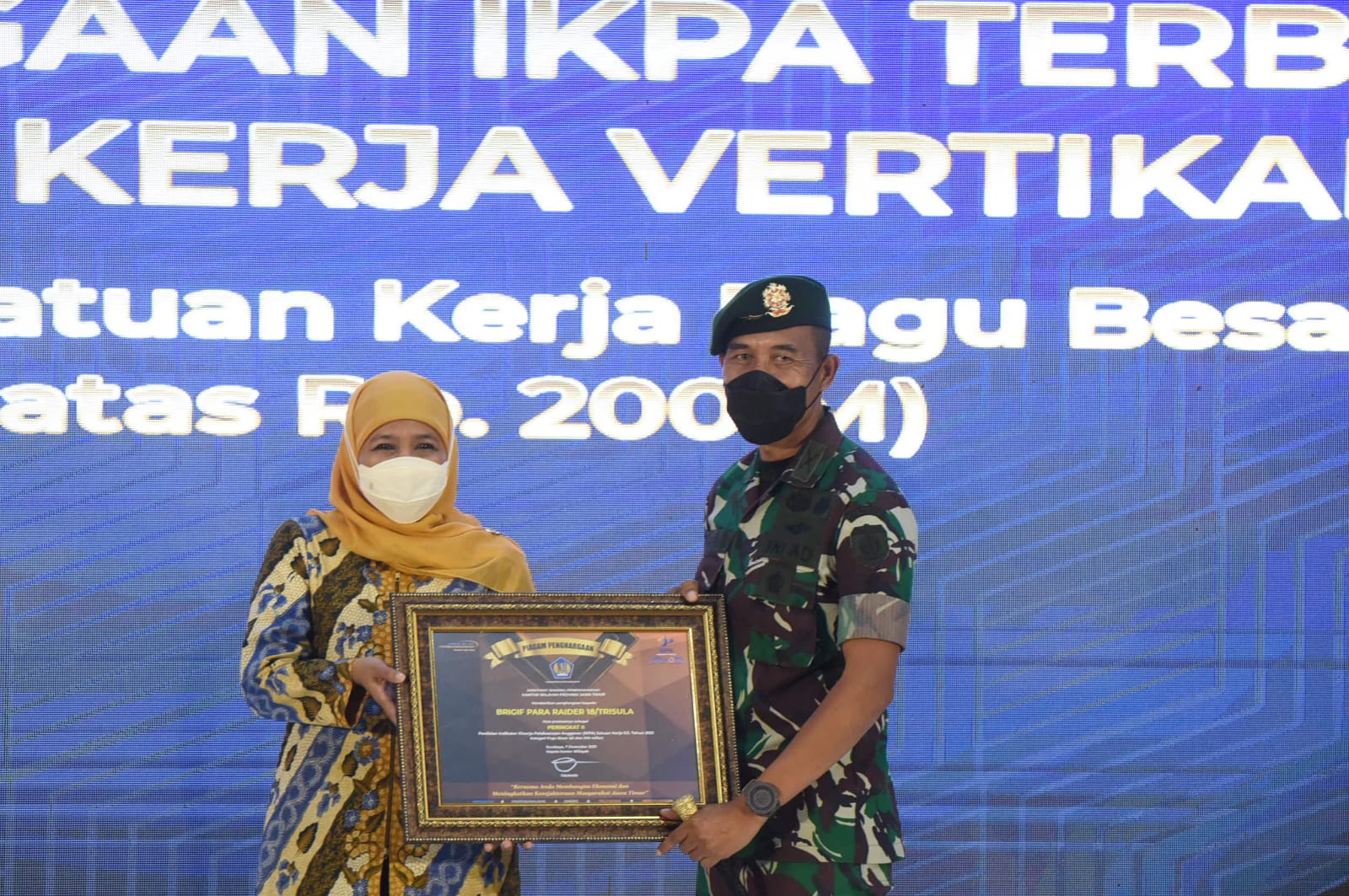 Brigif Para Raider 18/Trisula Terima Penghargaan IKPA Terbaik Satuan Kerja Vertikal