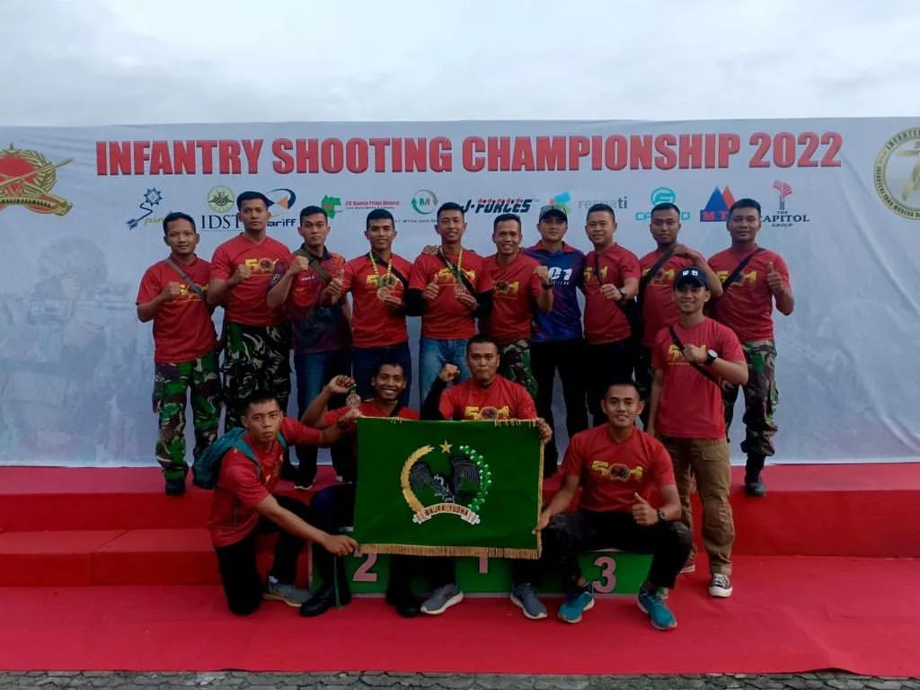 Sabet Terus Prestasi, Pasukan Langit Berhasil Naik Podium Dalam Kejuaraan Infantry Shooting Championship 2022