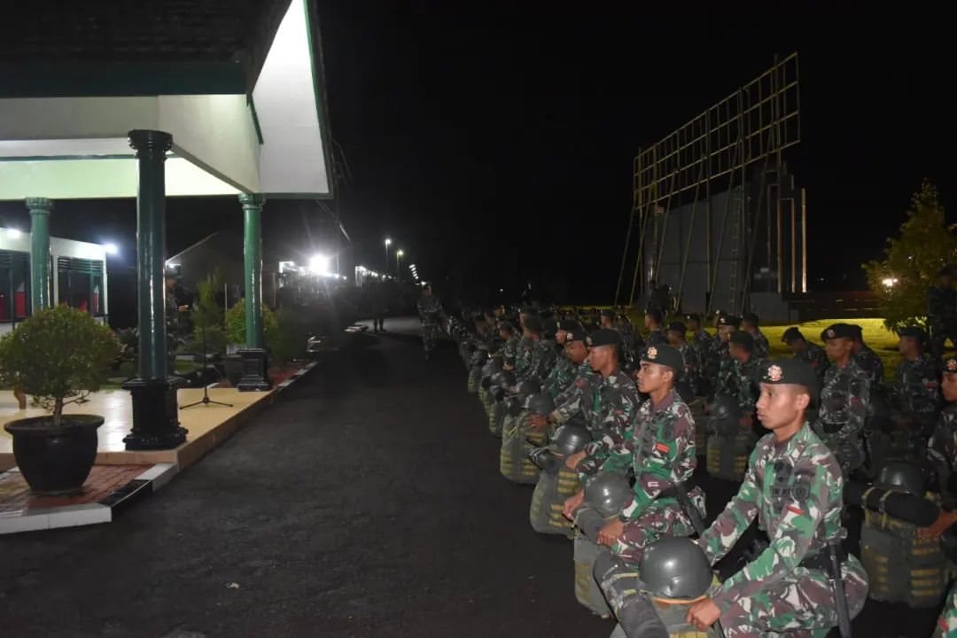 Denma Brigif Para Raider 18/Trisula Gelar Apel Siaga PAM Nataru