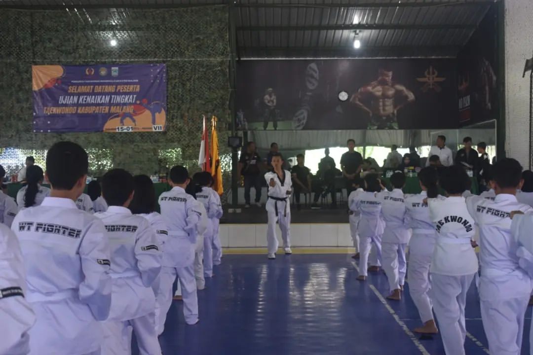 44 Petarung Taekwondo Brigif Para Raider 18/Trisula Mengikuti Ujian Kenaikan Tingkat (UKT)