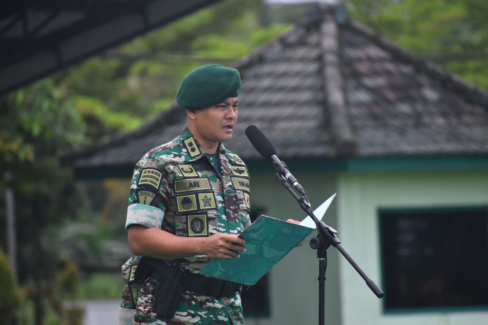 Pimpin Upacara 17-an, Kasbrigif Para Raider 18/Trisula Sampaikan Amanat Kepala Staf Angkatan Darat