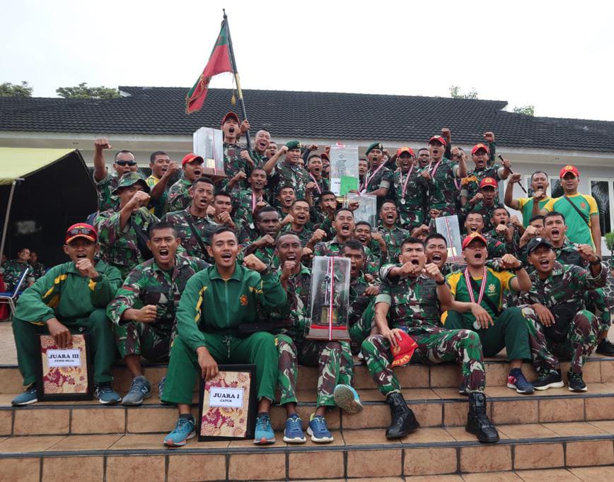 Borong Semua Piala Dalam Kejuaraan Tontangkas Tingkat Divisi 2 Kostrad, Yonif Para Raider 501/Bajra Yudha Hadir Sebagai Juaranya!!!