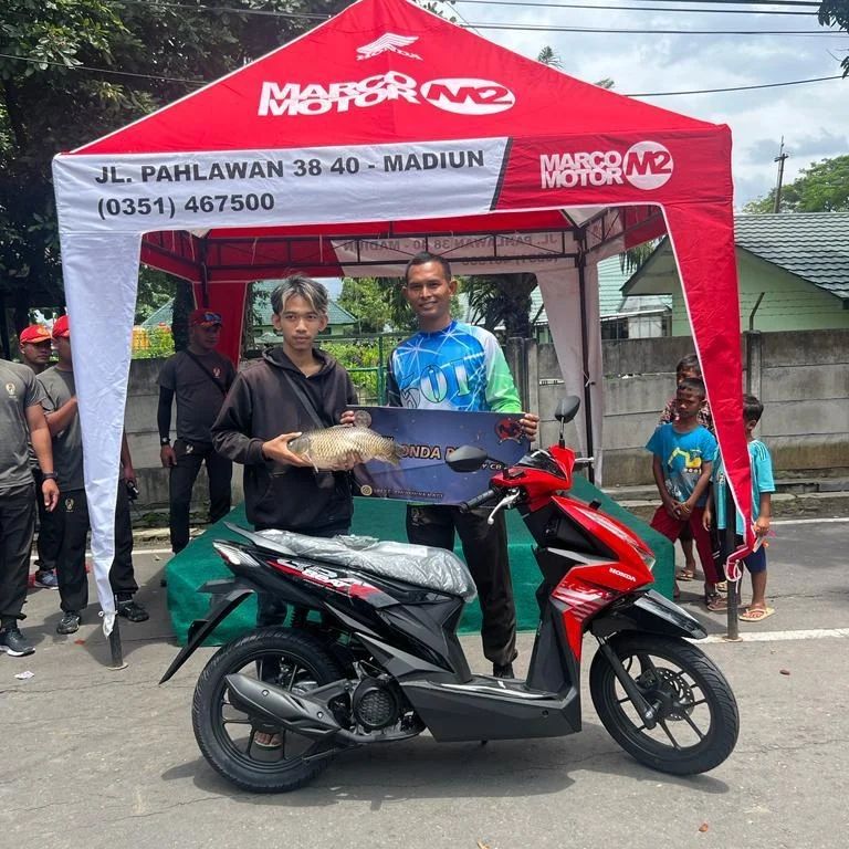 Mancing Mania Bawa Pulang 3 Sepeda Motor, Antusias Warga Madiun Pecah Dalam Pagelaran Event Bajra Yudha Fishing Tournament!!!